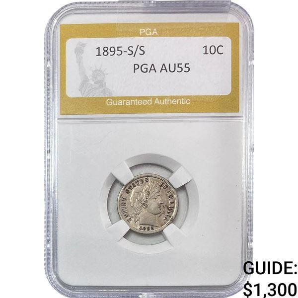 1895-S/S Buffalo Dime PGA AU55