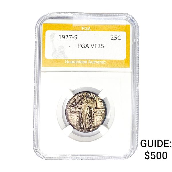 1927-S Standing Liberty Quarter PGA VF25