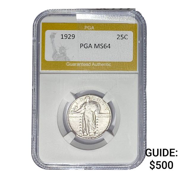 1929 Standing Liberty Quarter PGA MS64