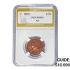 Image 1 : 1828 Classic Head Half Cent PGA MS64 Red