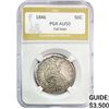 1846 Seated Liberty Half Dollar PGA AU50 Tall Date