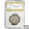 1901-S Barber Half Dollar PGA XF40