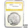 1890-O Morgan Silver Dollar PGA MS64+