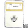 Image 1 : 1865 Silver Three Cent PGA MS64