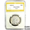 1935-S Walking Liberty Half Dollar PGA MS66 TONED
