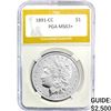1891-CC Morgan Silver Dollar PGA MS63+