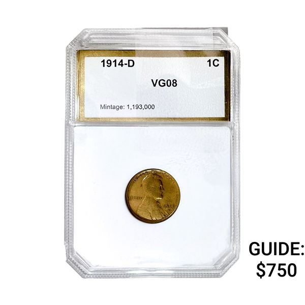 1914 Wheat Cent PCI VG8
