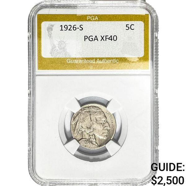 1926-S Buffalo Nickel PGA XF40