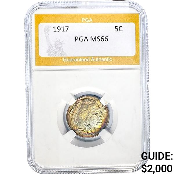 1917 Buffalo Nickel PGA MS66