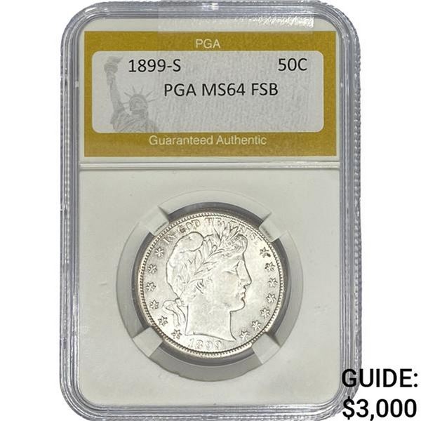 1899-S Barber Half Dollar PGA MS64