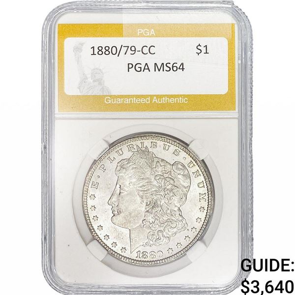 1890/79-CC Morgan Silver Dollar PGA MS64