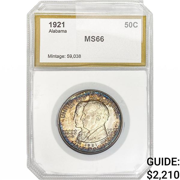 1921 Alabama Half Dollar PGA MS66