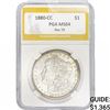 Image 1 : 1880-CC Rev 79 Morgan Silver Dollar PGA MS64