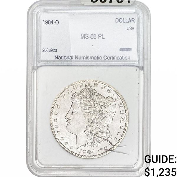 1904-O Morgan Silver Dollar NNC MS66 PL