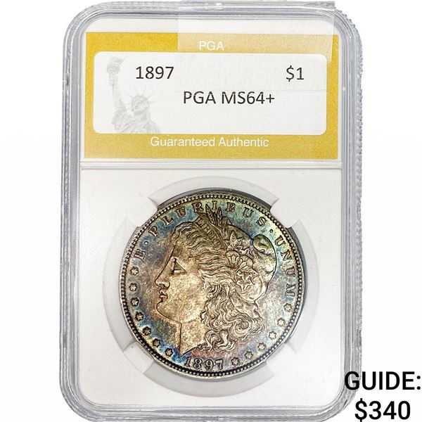 1897 Morgan Silver Dollar PGA MS64+