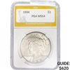 1934 Silver Peace Dollar PGA MS64