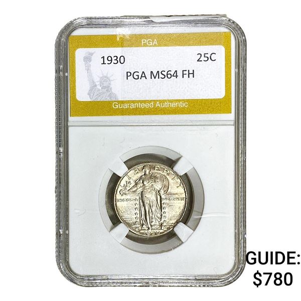 1930 Standing Liberty Quarter PGA MS64 FH
