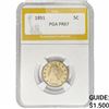 1891 Liberty Victory Nickel PGA PR67