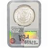 Image 2 : 1883-CC Morgan Silver Dollar PGA MS64