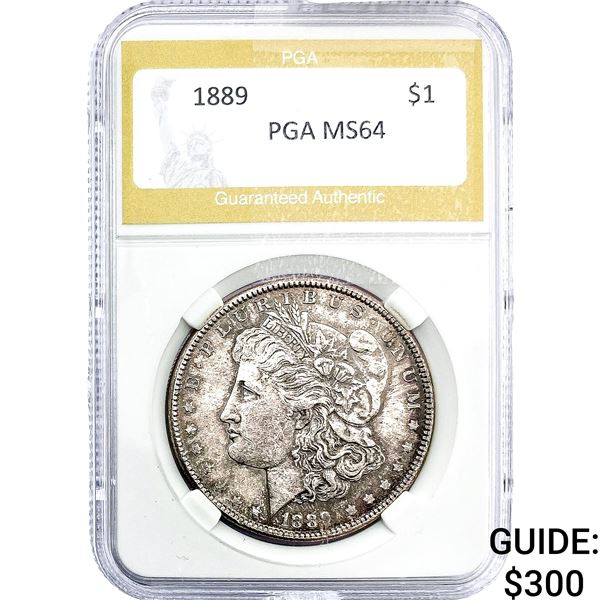 1889 Morgan Silver Dollar PGA MS64