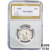 Image 1 : 1918 Standing Liberty Quarter PGA MS63
