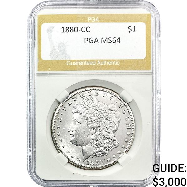 1880-CC Morgan Silver Dollar PGA MS64