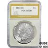 Image 1 : 1883-CC Morgan Silver Dollar PGA MS64+