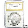 Image 1 : 1884-CC Morgan Silver Dollar PGA MS64