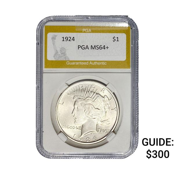 1924 Silver Peace Dollar PGA MS64+