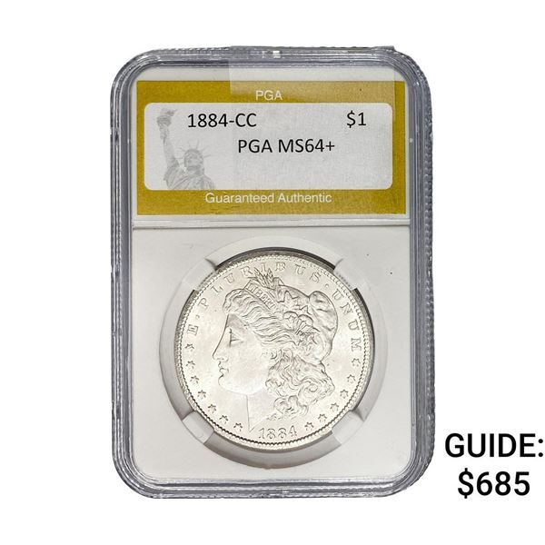 1884-CC Morgan Silver Dollar PGA MS64+