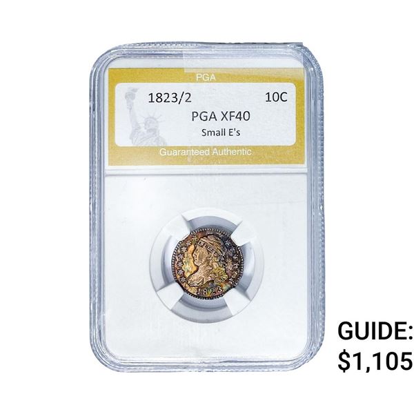 1823/2 Capped Bust Dime PGA XF40 Small E's