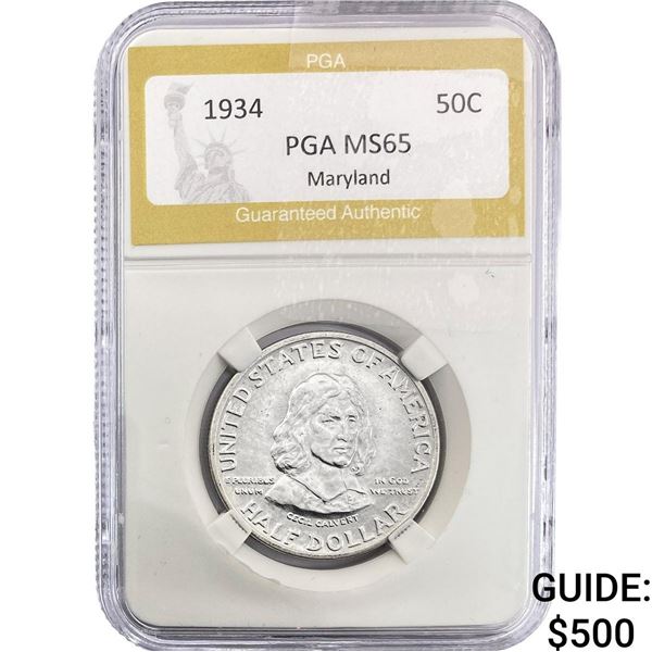 1934 Maryland Half Dollar PGA MS65