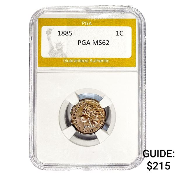 1885 Indian Head Cent PGA MS62