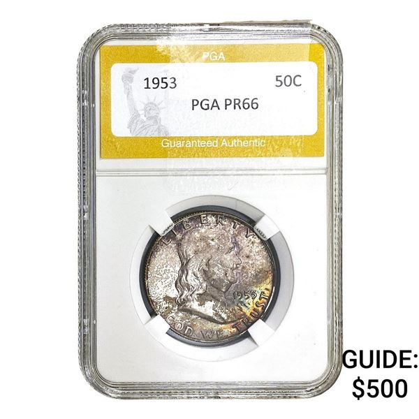 1953 Franklin Half Dollar PGA PR66
