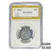 Image 1 : 1862 Seated Liberty Quarter PGA MS63