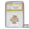 Image 1 : 1857 Flying Eagle Cent PGA MS66 Full Strike