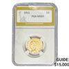 Image 1 : 1911 $5 Gold Half Eagle PGA MS65