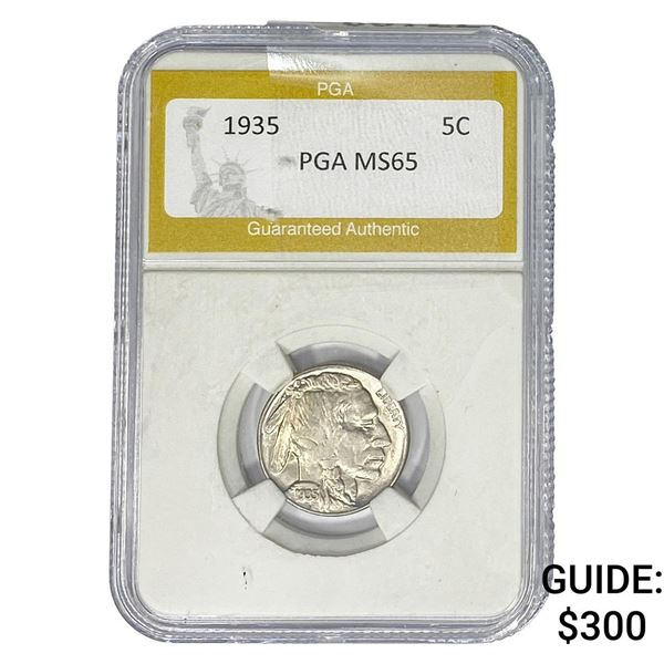 1935 Buffalo Nickel PGA MS65
