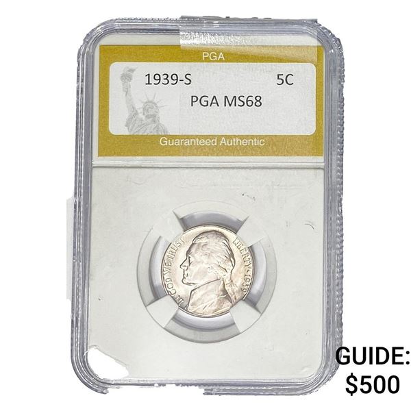 1939-S Jefferson Nickel PGA MS68