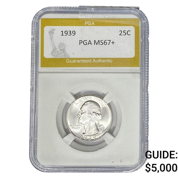 1939 Washington Silver Quarter PGA MS67+