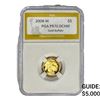 Image 1 : 2008-W 1/10oz $5 Gold Buffalo PGA PR70 DCAM