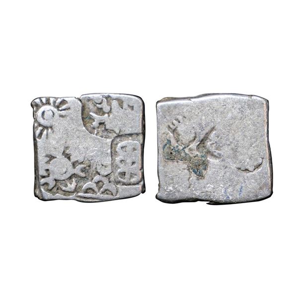 Magadha Imperial Series VIb, Silver Karshapana, 3.21 gms,