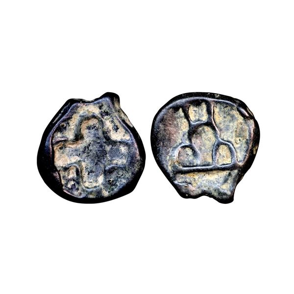Post Mauryan, Vidarbha Region (2nd-1st Century BC), Cast Copper Unit, 9.16 gms,