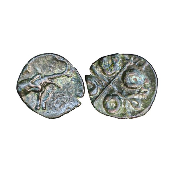 Satavahanas, (1st Centuery BC), Potin Unit, 1.5 gms,