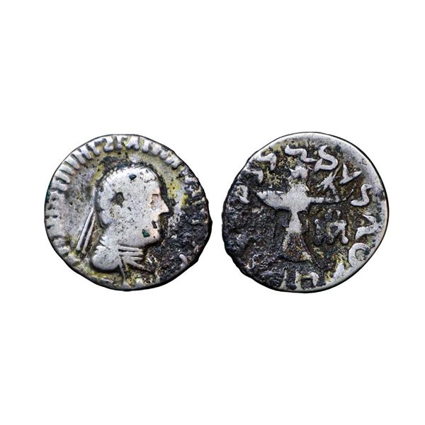 Indo-Greeks, Apollodotus II (c. 80-65 BC), Silver Drachm, 2.16 gms.