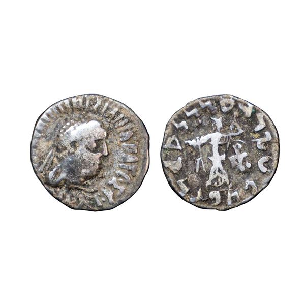 Indo-Greeks, Apollodotus II (c. 80-65 BC), Silver Drachm, 2.29 gms.