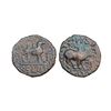 Image 1 : Kushanas, Vima Takha (c. 80-90 CE), Copper Unit, 7.34 gms,