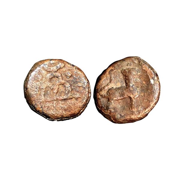 Kumaras of Wai-Karhad Region (1st century AD), Anonymous Type, Lead Unit, 1.41 gms