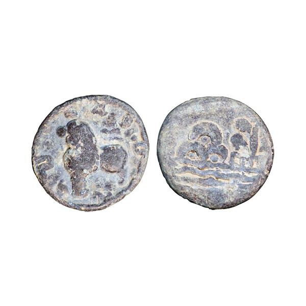 Kumaras of Karhad, Kumara Isamula (60-80 AD), Junnar type, Lead Unit, 9.88 gms,