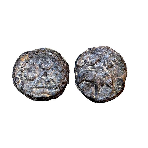 Western Kshtrapas, Damsena (222-238 AD), Kardamaka Dynasty, Lead Unit, 2.78 gms,
